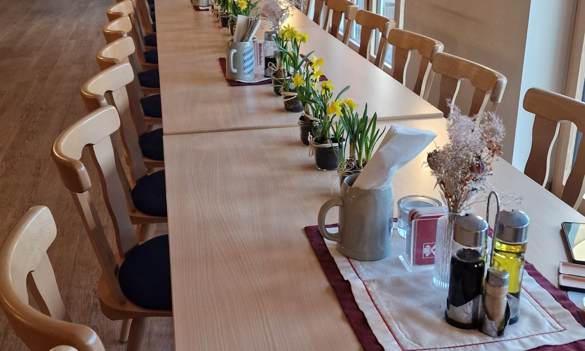 Frühjahrsversammlung 2025 Tischdeko
